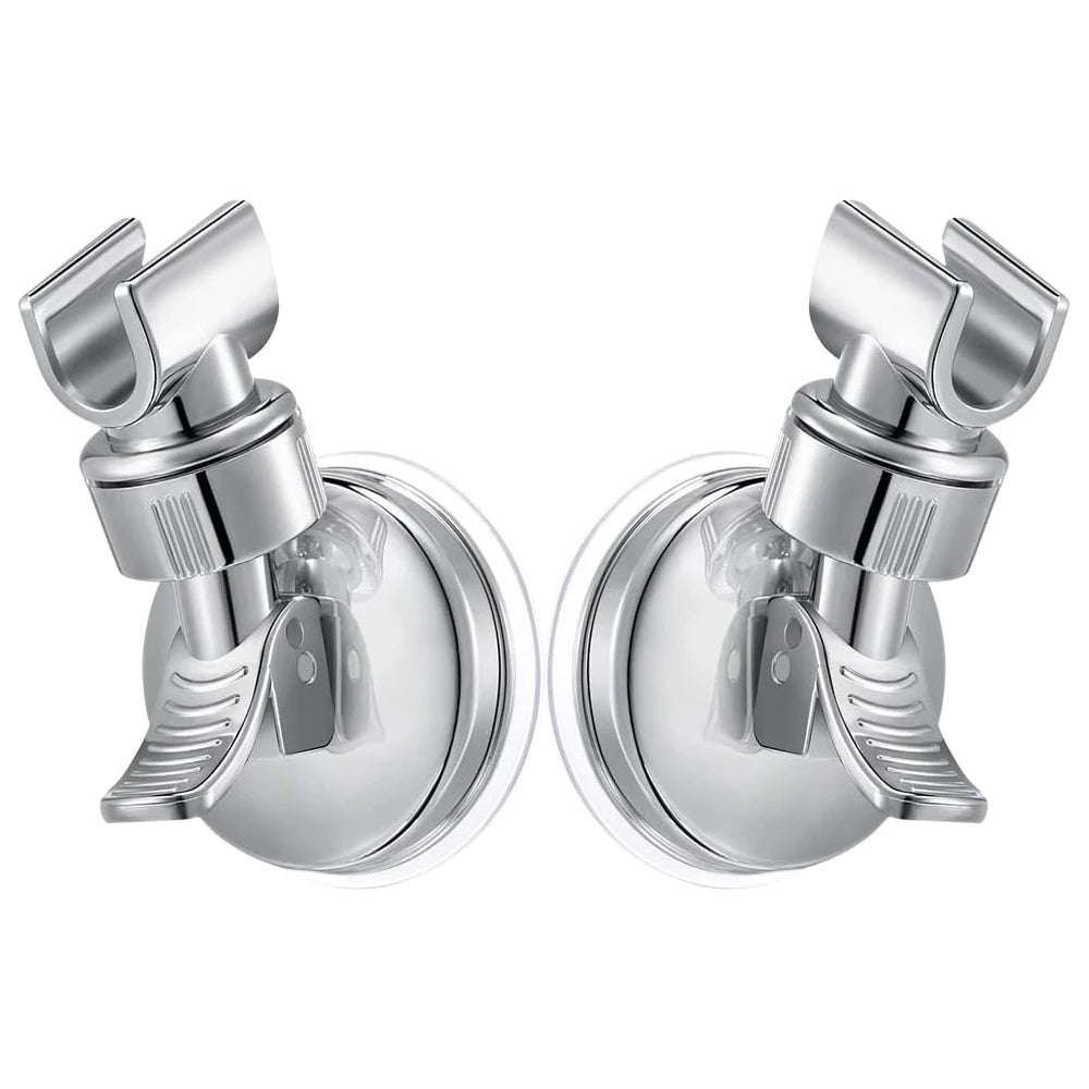 1-4Pcs Strong Vacuum Suction Cup Shower Rack Adjustable Handheld Shower Head Wall Mount Holder Rotating Bathroom Shower Base