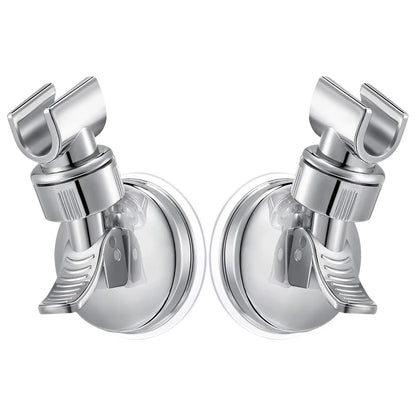 1-4Pcs Strong Vacuum Suction Cup Shower Rack Adjustable Handheld Shower Head Wall Mount Holder Rotating Bathroom Shower Base