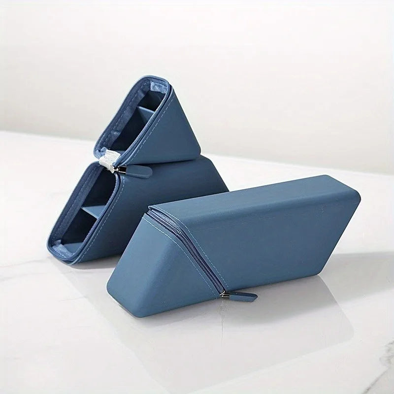 Foldable Silicone Pen Holder-Large Capacity Expandable Pencil Cup for Desk, Study & Office, Portable Gift for Students/Teachers